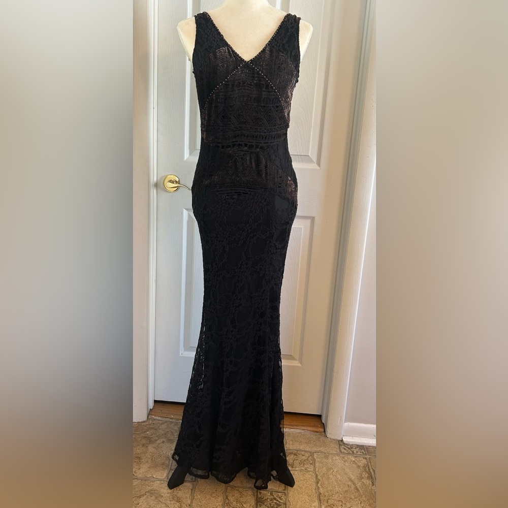 Free People Black Lace Maxi Dress